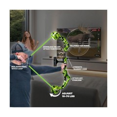 AccuBow 2.0 Virtual Archery Gaming & Shooting, 10–70lbs Adjustable Resista