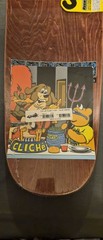 2014 Shaped Cliche Last Supper Skateboard Deck with Poster/Ad Marc Mckee