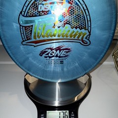 Discraft Titanium Zone Blue 176g 4 3 0 3 Putt & Approach Disc