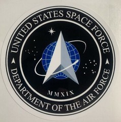UNITED STATES SPACE FORCE DEPARTMENT OF THE AIR FORCE MMXIX STICKER NEW D455