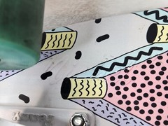 Penny Board 27″ Skateboard Pink Retro Fresh Prints Pattern White Green Australia