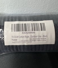TECEUM Natural Cotton Braided Rope 3/16” Crafting Camping Indoor Outdoor 50ft