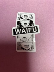 black and white waifu lewd stickers #4