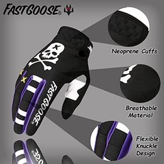 Dirt Bike Motorcycle Gloves – Motocross, Motorbike & ATV Off Road Large Black