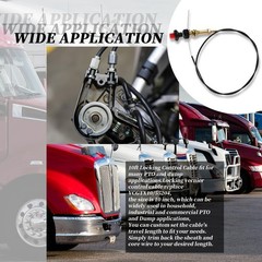 VCGTX10/55204 10FT Heavy Duty Vernier Locking Throttle Cable/Adjustable Locki…