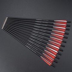 20″ Crossbow Bolts Carbon Arrows OD 8.8mm Half Moon Nocks Archery Bolts Shooting