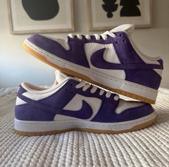 Nike SB Low-Top Skate Skateboarding Shoes Purple/White with Gum Sole