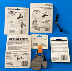 VTG LOT NOS TRAD ARCHERY GAME TRACKER RH VINTAGE ALLEN SHOOTING TAB KISSER PEEP