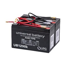 24 Volt Battery Pack for Razor E300 & E325 Scooter (7 Ah, Versions 1-4) – x2 12V