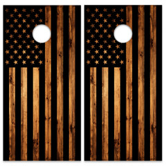 American Flag Cornhole Board Wrap LAMINATED Wraps Decals Vinyl skin
