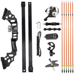 Archery Fishing Set 30-40lbs Straight Bow Alloy Bow Riser Recurve Bow Hunting