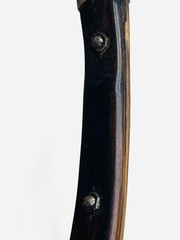 VTG Asiatic Mongol? Recurve Bow 29″ L, Rawhide String w Bamboo Arrow & Steel Tip