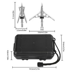 48/24x 100 Grain Archery Broadhead 2″ Dia Expandable Hunting Arrowhead w/2 Blade
