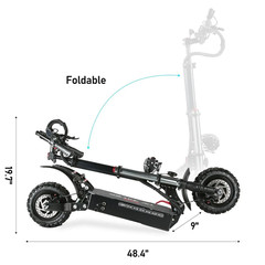 Electric Scooter for Adult 5600W Dual Motor 60V Folding Fast Escooter