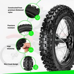 14» Rear Wheel 90/100-14 3.00-14 Dirt Bike Tire Rim For CR80R CR85R CRF125F