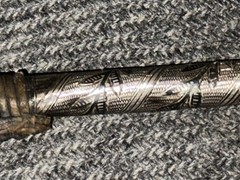 Antique Silver Circassian Riding Crop Nagaika with Concealed Blade 1890 To 1910