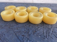 8 Powell Roller Bones 62mm roller skate wheels NICE Skateboard Longboard