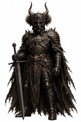 Dark Fantasy Skeleton Knight Sticker Ornate Skull Warrior Gothic Fantasy Gold