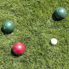 HEY! PLAY! Bocce Ball Set – Lawn Game for Backyard, Beach, or Wedding – Includes