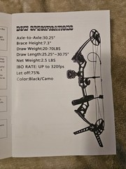 LANNERET P3 Compound Bow Kit Black Aluminum Alloy 20-70lbs + Accessories