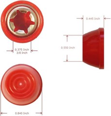 Hub Caps for Bike/Trike/Scooter – Compatible with Popular Classic Red Ride-On…