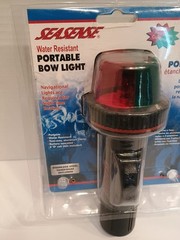 SEASENSE 50073860 WATERPROOF PORTABLE CLAMP-ON BOW LIGHT RED / GREEN – NEW