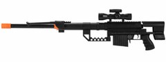 UKARMS DARK OPS P1200 M200 Airsoft Sniper Rifle FPS 330 – Tactical Setup