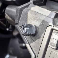 SAUTVS Sporty Key Holder for Polaris RZR Ranger Sportsman, normal, Black