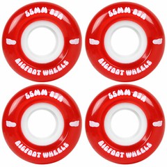 Bigfoot Skateboard Wheels 55mm 83A Soft Cruiser Filmer Wheels Red (Set of 4)