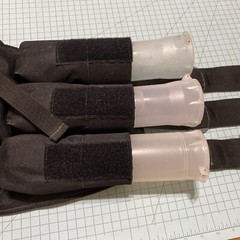 Kingman Spyder Paintball Ammo Harness/Belt Black 6 Pods Tubes Holder 54in waist