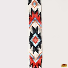 14HS HILASON Beaded American Style Western Cowgirl Handmade Hatband Tan
