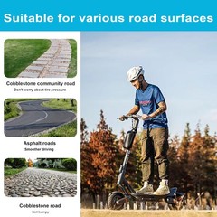 10X2.125 Inch Solid Tires for Electric Scooter, 50/75-6.1 Replacement Wheel,