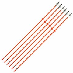 6/12pcs Bowfishing Arrows Fiberglass Broadheads Archery Bow Fishing Hunting 8mm