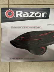 Razor Black Label RipStik Ripster Caster Board 2 Wheel Pivoting Skateboard 8+