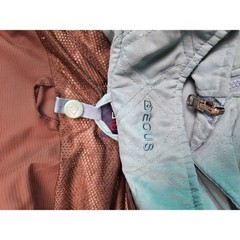 EOUS Equestrian Riding Jacket Waterproof Hooded Brown Women’s XL 3-1