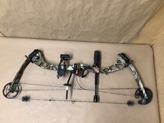 PSE Archery Brute LT RH Draw DL: 29” DW: 60# Compound Bow In Case – Camo/Black