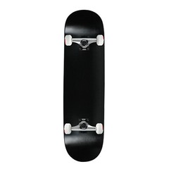 Moose Complete Skateboard Dipped Black 8.5″ Silver/White Assembled