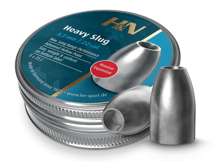 H&N Slug HP 150 Count HOLLOW POINT 5.5mm .218 / .22 Caliber 36GR Pellets GERMANY
