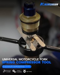 Universal Motorcycle Fork Spring Compressor Tool, Oil Level Set Type B