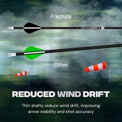 BALLISTA FRACTURA Hunting Arrows Micro-Diameter OD .244″/6.0mm (Pack of 6)