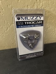 Muzzy Trocar Crossbow 100gr 3-Blade Fixed Broadheads Hunting Archery – NEW