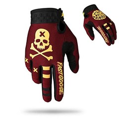 Dirt Bike Motorcycle Gloves – Motocross, Motorbike & ATV Off Road Large Maroon
