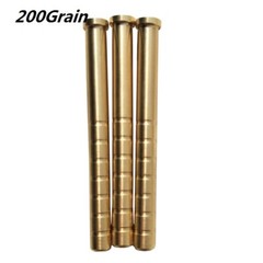 12pc 38-300gr Arrow Inserts Heavy Weight ID6.2mm Base Copper Arrowhead Connector