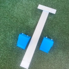 Starting Blocks Track and Field Sprint Pedal 32 In 6 Adjustable Angles Portable