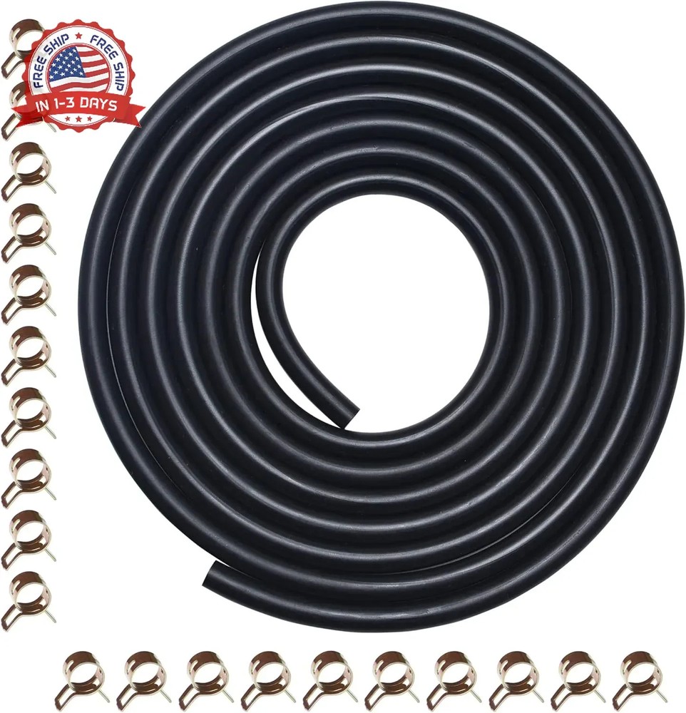 10 Feet 3/16″ ID Fuel Line for Small Engines ATV Mini Bike Mowing Machine