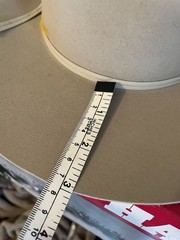 4X Stetson Cowboy Beige-Tan Feather Hatband Size 6 3/4