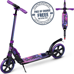 Skidee Scooter for Kids Teens Adults 4 Adjustment Levels, Handlebar Up to 41In