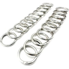 20 Pack 1 Inch Carabiner Clip, Spring O Rings Metal Alloy Purse Clip, Round K…