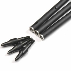 12x 30″ Archery Carbon Arrows Spine 500 Turkey Feather For Compound/Recurve Bow