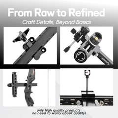 Archery Recurve Bow Sight 1 Pin Aluminum Adjustable Bow Target Shooting Hunting